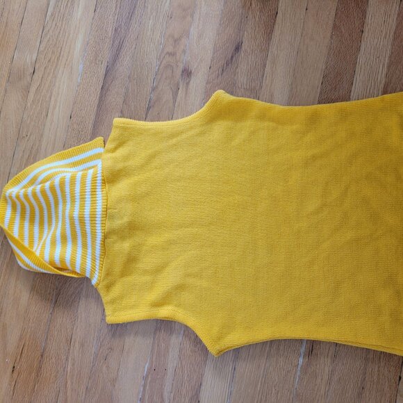 Vintage yellow sleeveless striped sweater - Picture 2 of 5